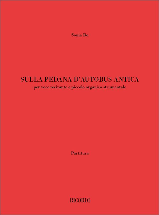 Sulla pedana d'autobus antica